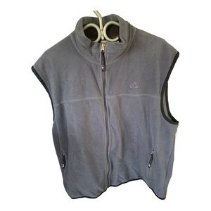 Eastern Mountain Sports Vest Adult Extra Large Grey blue Fleece Outdoors EMS Men